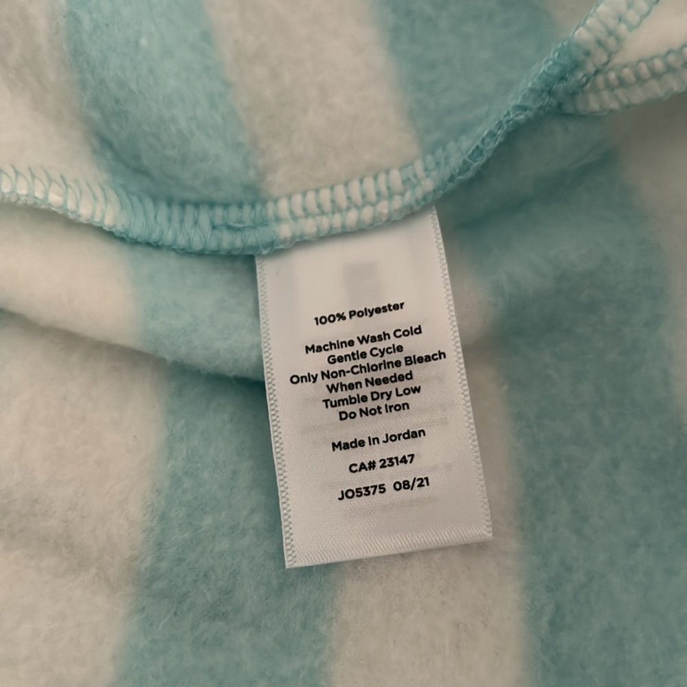 Talbots Striped Sweatshirt, Blue and White Stripe - Picture 7 of 7